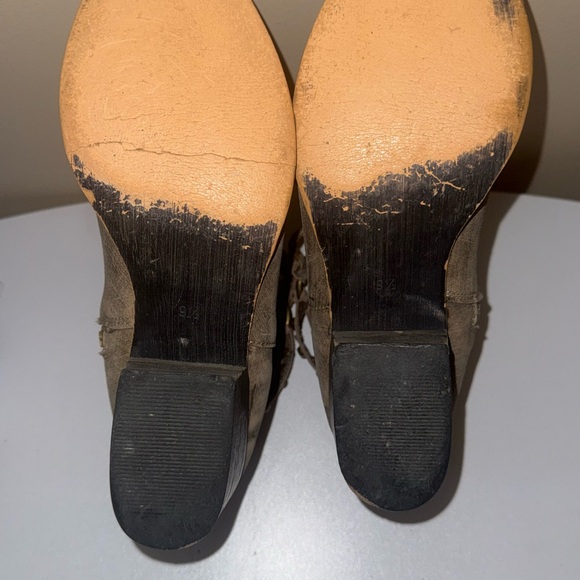 Naughty Monkey Studded Leather Ankle Boots Women’s 9.5 Boho Western Moto - Picture 8 of 10